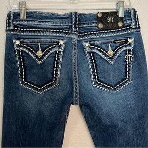 Miss Me Embroidered Bootcut Jeans Size 30
